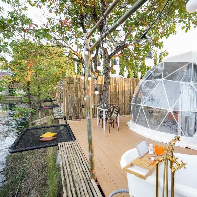 A LA Camps Luxury tent in Laos