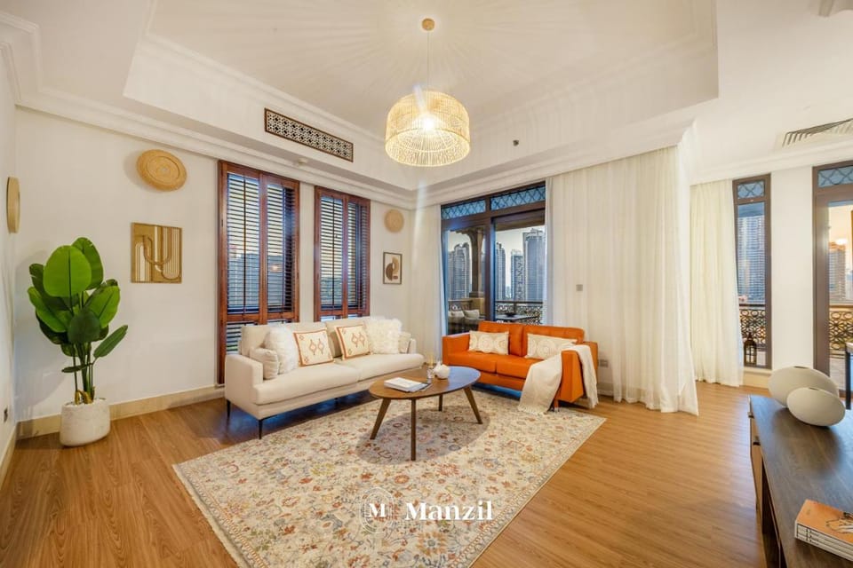 Manzil - Cozy 2BR Penthouse with Private Terrace and Full Burj View in Downtown Apartment in Dubai