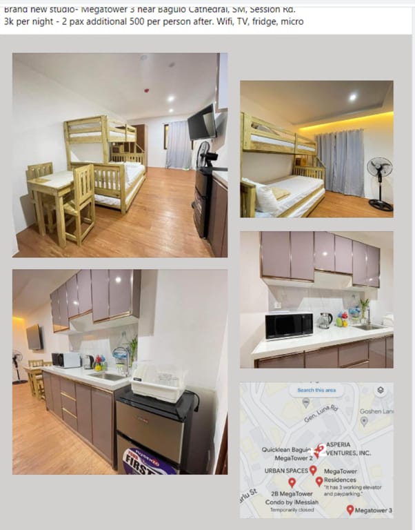 Megatower 3 -  Close to Session Road - City Centre Apartment in Baguio