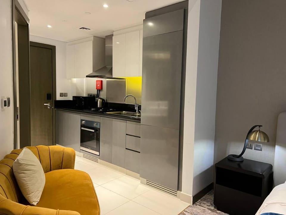 Burj Khalifa Canal View Fully Furnished Studio At Damac Prive Apartment in Dubai