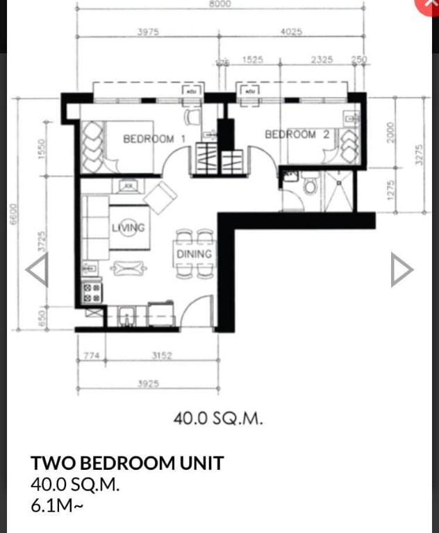 Pioneer Woodlands 2-Bedroom Fully Furnished Unit Apartment in Mandaluyong