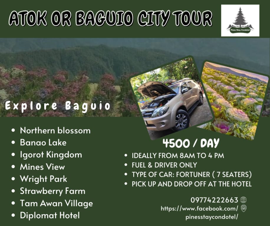 Pines Stay Condotel Near SM & Burnham w/ Terrace Apartment in Baguio