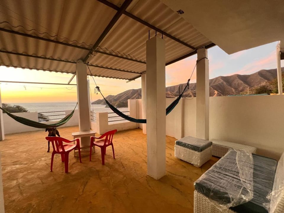 Apartamento con terraza y vista al mar Apartment in Taganga