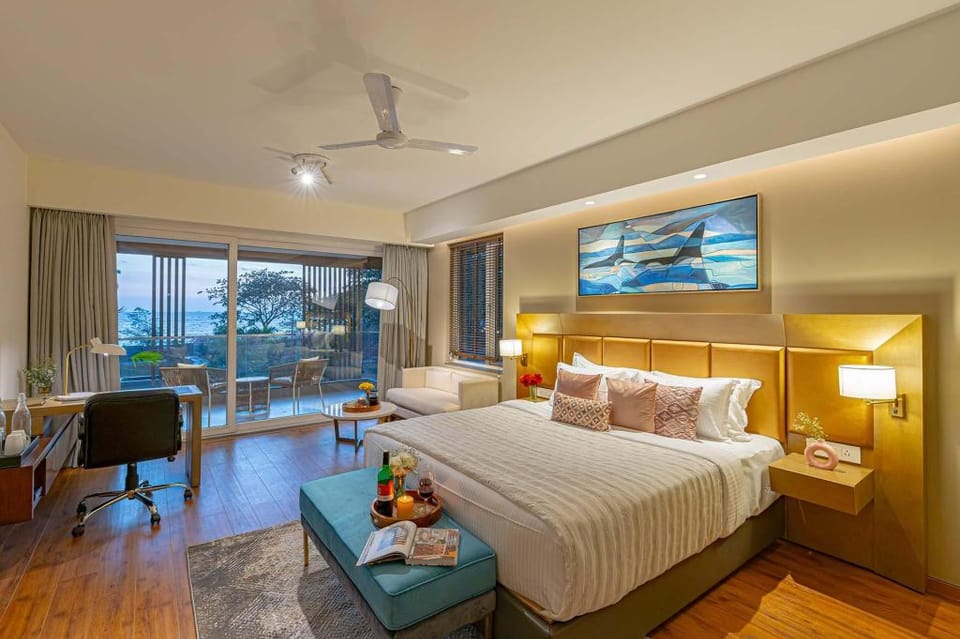 StayVista at Isabella The Beach View with Pvt Gym, Game Room & Pool Villa in Goa, India