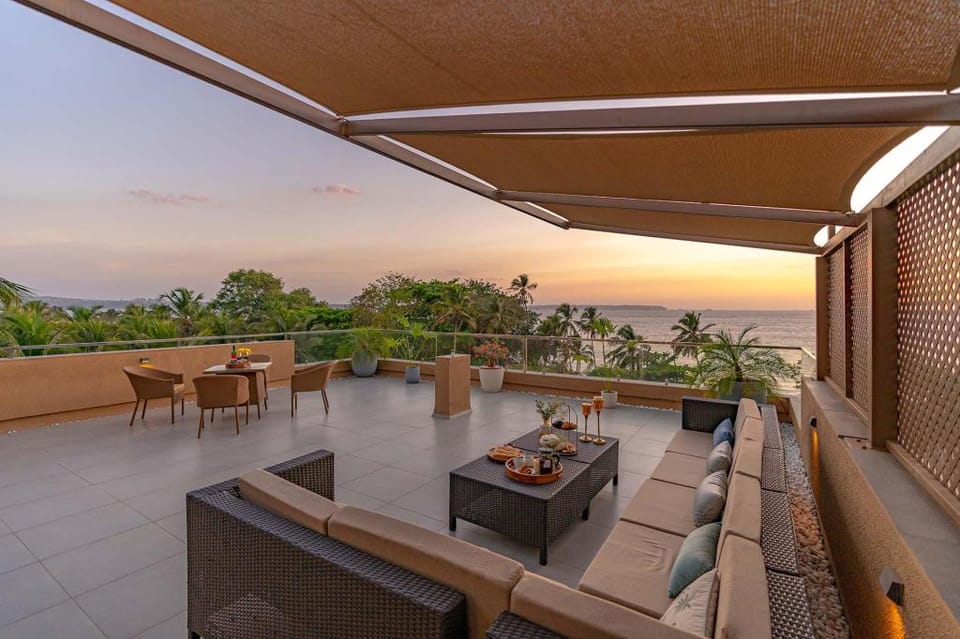 StayVista at Isabella The Beach View with Pvt Gym, Game Room & Pool Villa in Goa, India