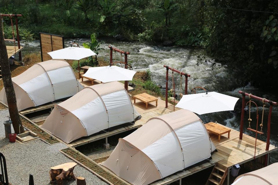 SoraCai Riverside Campsite Luxury tent in West Java