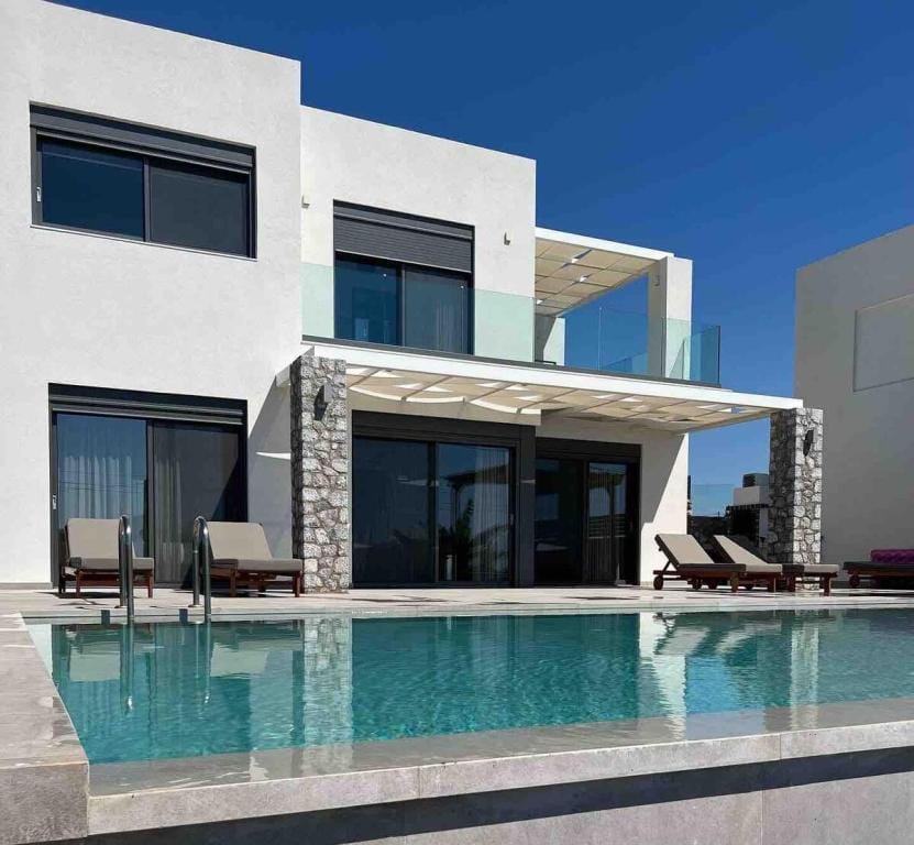 NEWBUILD seaview villa with private pool-Lachania. Villa in Rhodes, Greece