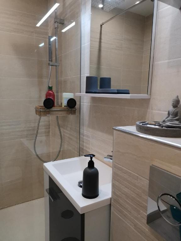 appart pour 4 pers VUE MER fibre netflix gratuit Apartment in Le Barcarès