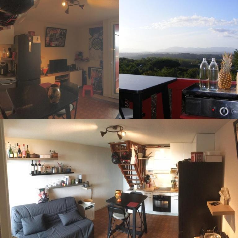 Coeur de Bidart!!300 M Plage et Mairie. Duplex 6 P Apartment in Bidart