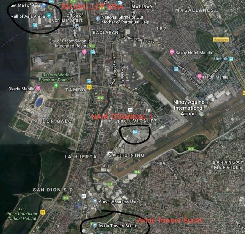 Airport Condotel, near terminal #1, mall SM Sucat Apartment in Las Pinas