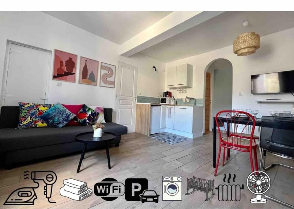 TABIxTOTORO✅1BR Mountain View+Parking/Wifi/Linens Apartment in Thiers