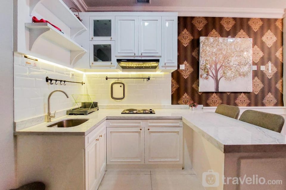 Designed 1BR at Brooklyn Alam Sutera By Travelio Apartment in West Java