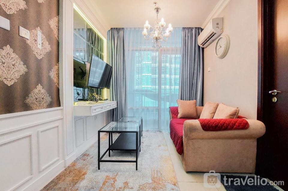 Designed 1BR at Brooklyn Alam Sutera By Travelio Apartment in West Java