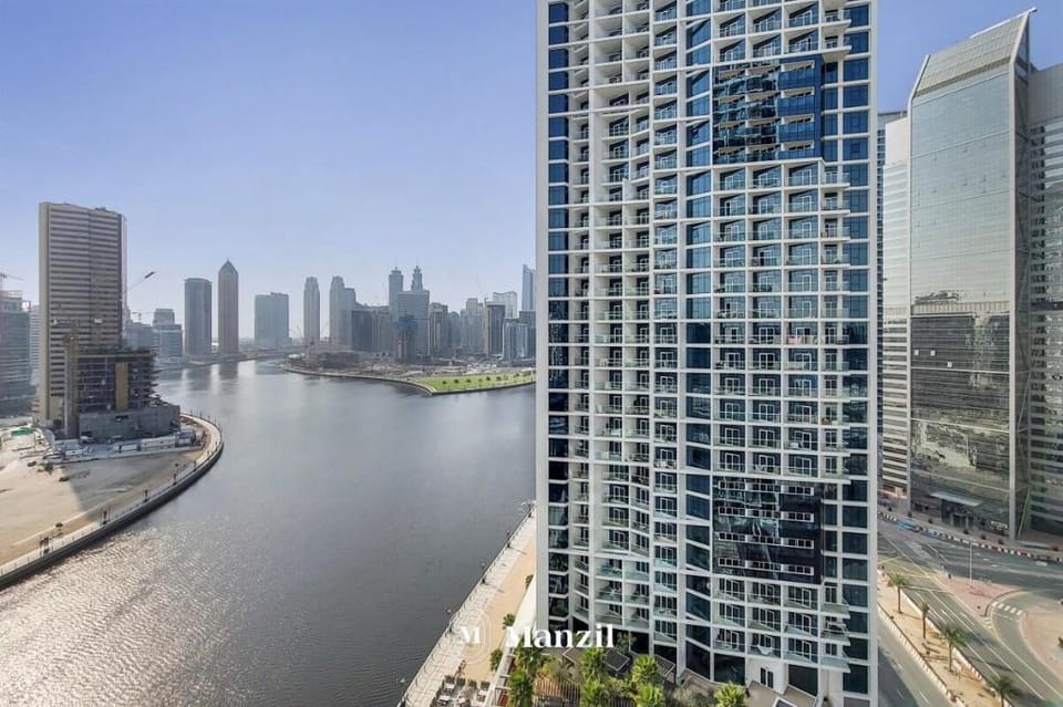 Luxury Studio w/ Canal & Burj Khalifa View Apartment in Dubai