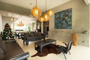 Canggu Tropical Villa with Industrial Flair  Villa in North Kuta