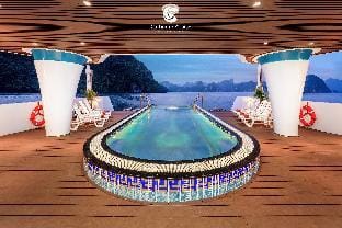 Catherine Cruises Docked boat in Laos