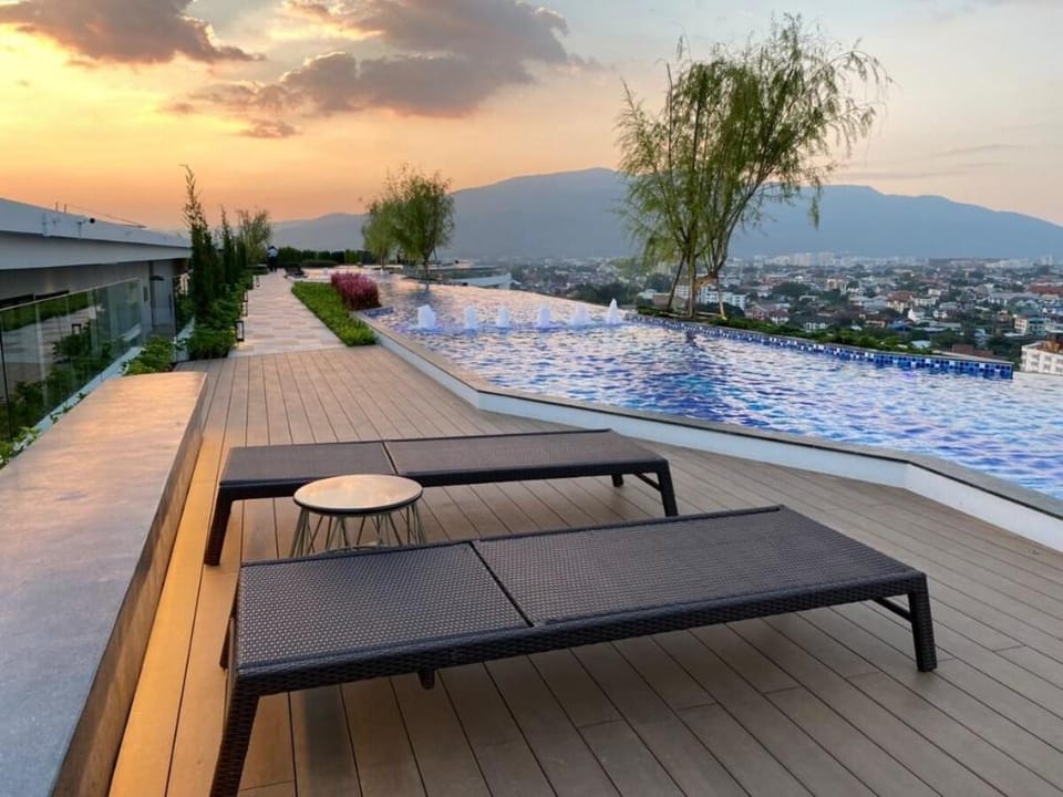 New & Cozy 2BR @ Astra Sky River Rooftop Pool Apartment in Chiang Mai