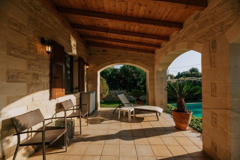 Villa Arianna With Breathtaking View Near Rethymno Villa in Crete