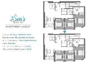 2 Units of 3BR Apartments #sametower #6bedrooms Apartment in Ho Chi Minh City