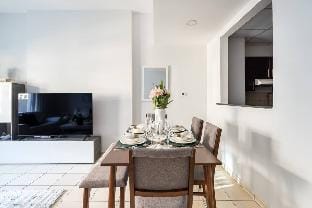 Contemporary 2BR w/ Maid's Room Apartment in Dubai
