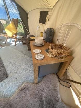 Cozy winter Hot tent with Log burner Luxury tent in Rhosyr