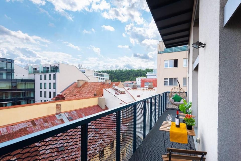 Two-level Loft on Křižíkova with balcony, parking Apartment in Prague