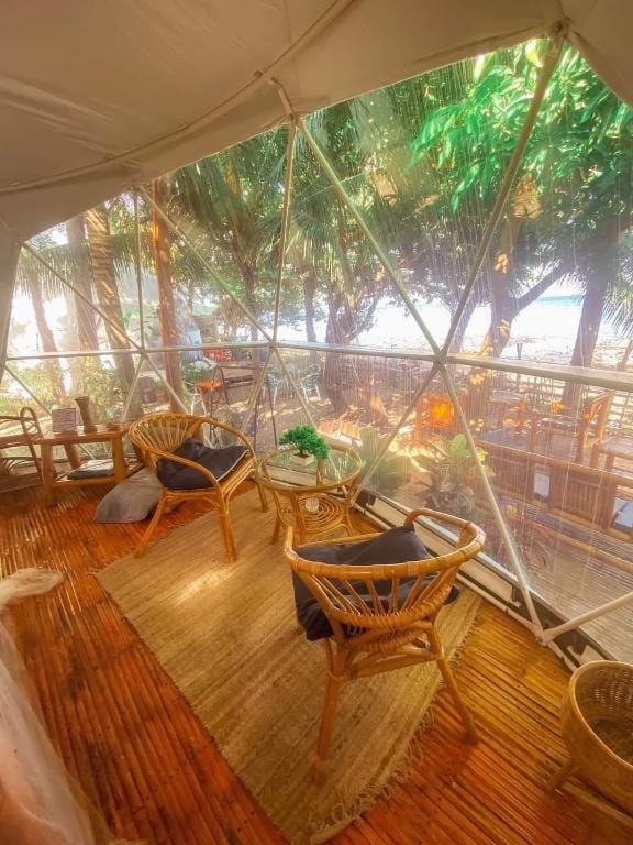 Beachfront Bamboo Glamping Dome at Dauin Marine Sanctuary Vacation rental in Central Visayas