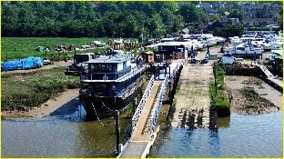 Inner Dowsing Lightship Docked boat in Rochester