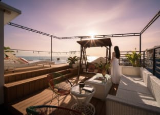 Spa Jacuzzi, Rooftop Bar, Ocean & Mountain View Villa in Da Nang