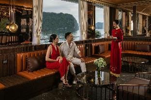 Sea Stars Cruise Ha Long Docked boat in Laos