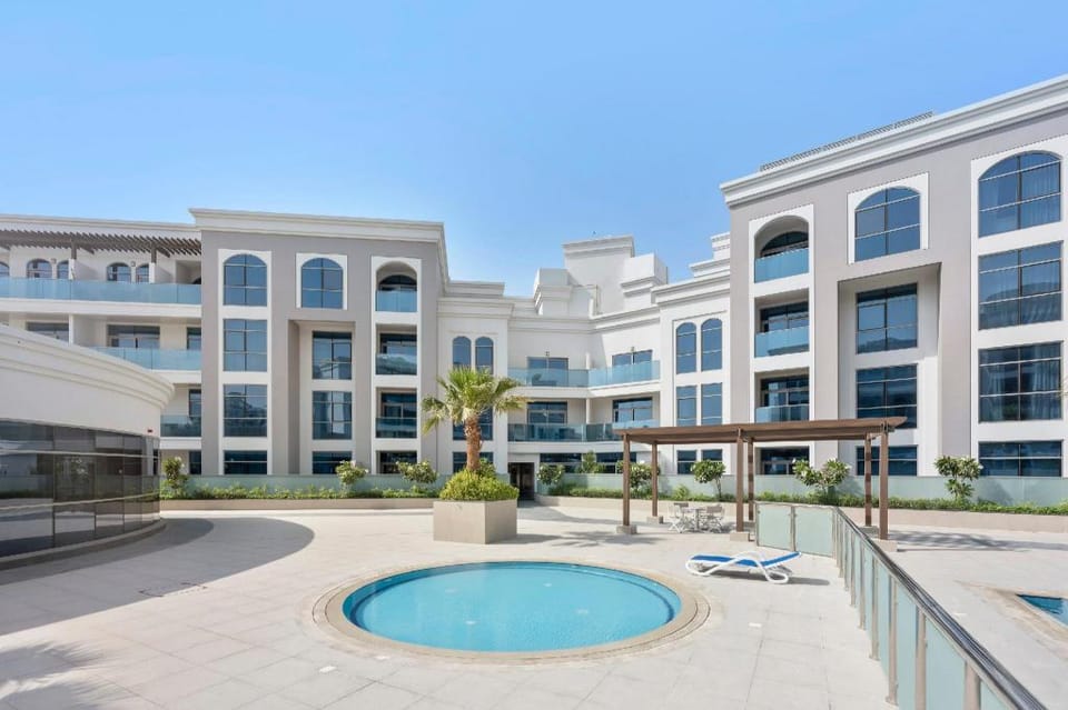 Silkhaus Aesthetic Pool   Gym   Art Gardens Apartment in Dubai