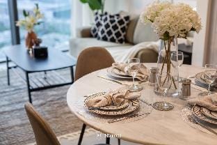 Manzil - Sleek 1BR nr Downtown w Burj views Vacation rental in Dubai