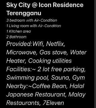 Sky City@ Icon Residence Apartment in Terengganu, Malaysia