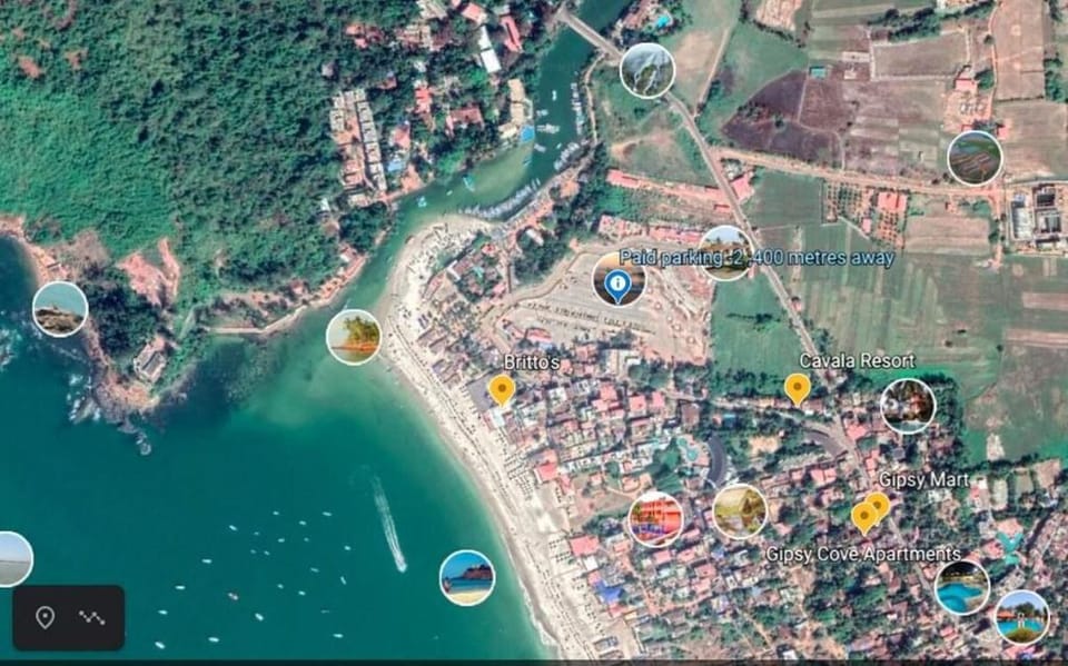 1 bhk ff wi-fi, inverter, parking nr Baga Beach Apartment in Baga