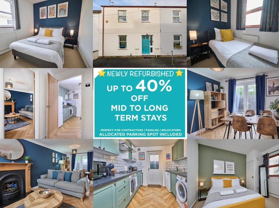 3 bed home in Cheltenham Town Centre with FREE PARKING for 1 car Vacation rental in Cheltenham