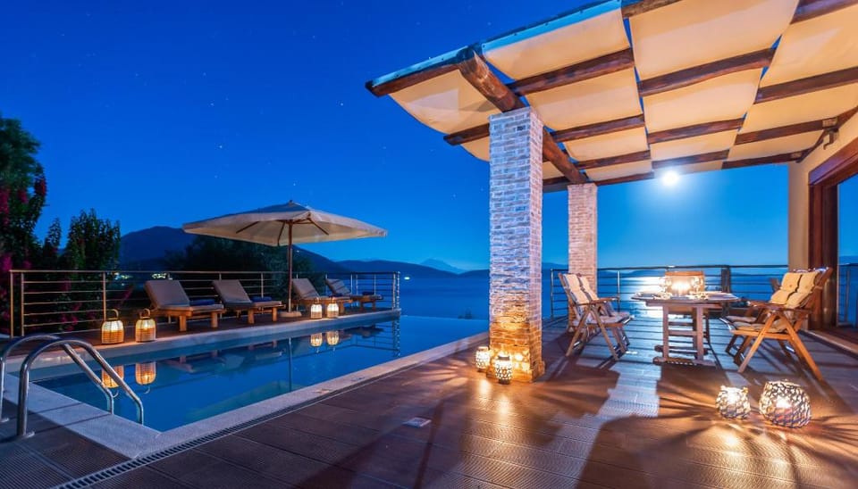 Marine Villa, seafront with private sea access  Villa in Lefkada, Lefkada Municipality, Greece