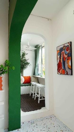 Full of Light 2BR Studio w/Balcony @Train Street Apartment in Hanoi