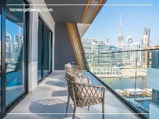 HomesGetaway - 1BR in Binghatti Canal Businessbay Apartment in Dubai