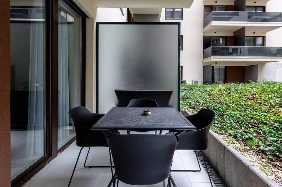 Tranquil Oasis at Corvin Promenade Apartment in Budapest