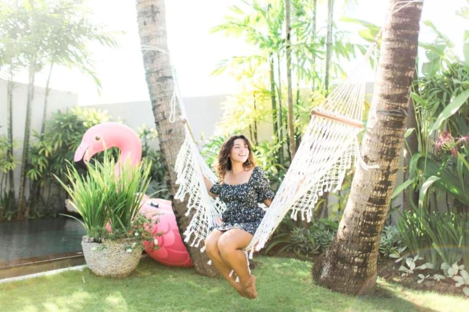 Palm Villa 3 BR Private Pool w/ Garden View IR41 Villa in North Kuta