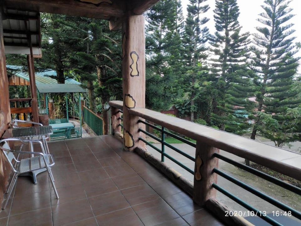 LOGHOUSE LARGE place w/BALCONY 7min skyranch Apartment in Tagaytay
