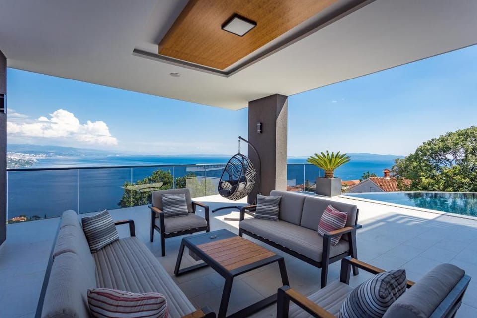 Lux villa with pool and sea view in Opatija Villa in Opatija