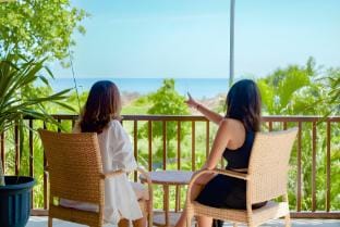 Beachfront 2BR Private Pool near Batu Belig Beach Villa in North Kuta