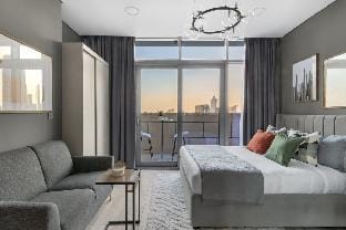 Silkhaus Burj Khalifa View Studio | Green View Vacation rental in Dubai
