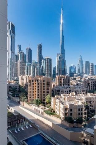 Silkhaus Burj Khalifa View 1 BDR | in a New Tower Apartment in Dubai