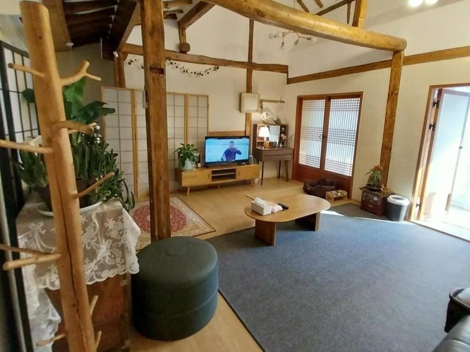 Inside Hanok Bed and Breakfast in South Korea
