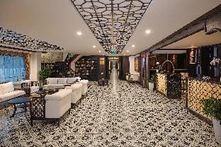 Era Premium Cruises Halong Docked boat in Laos