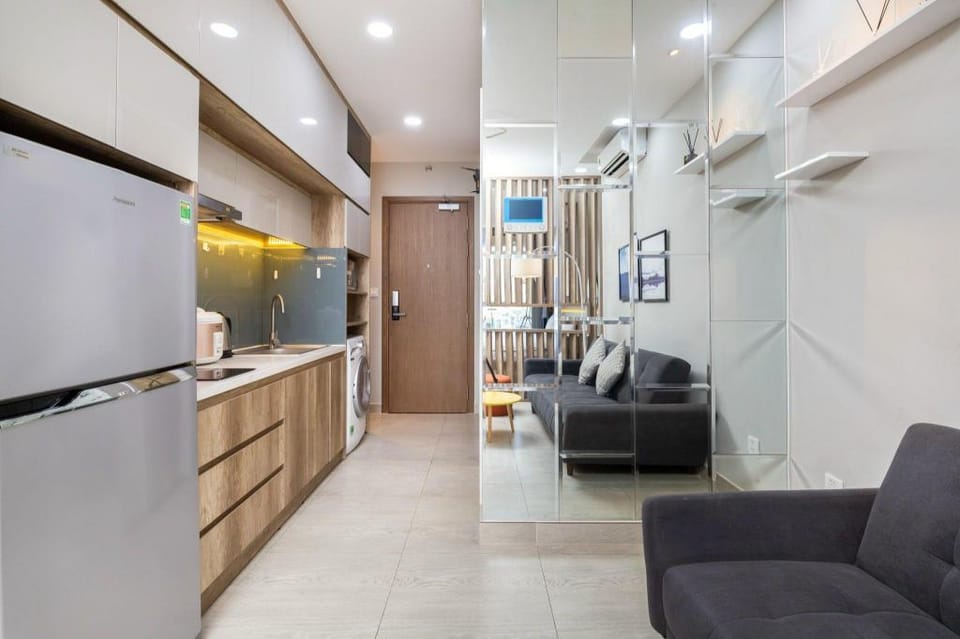Quận 4 Studio có ban công riêng Apartment in Ho Chi Minh City