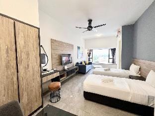 Imperio Studio Melaka Raya 2singlebed/bathub/city Apartment in Malacca