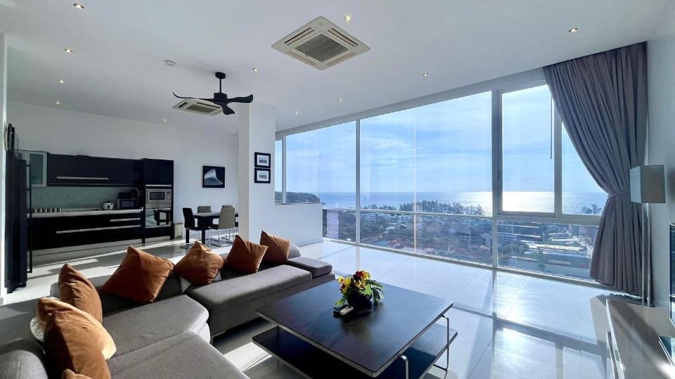 A2-stunning Seaview 4brs3baths Duplex karon City Apartment in Phuket